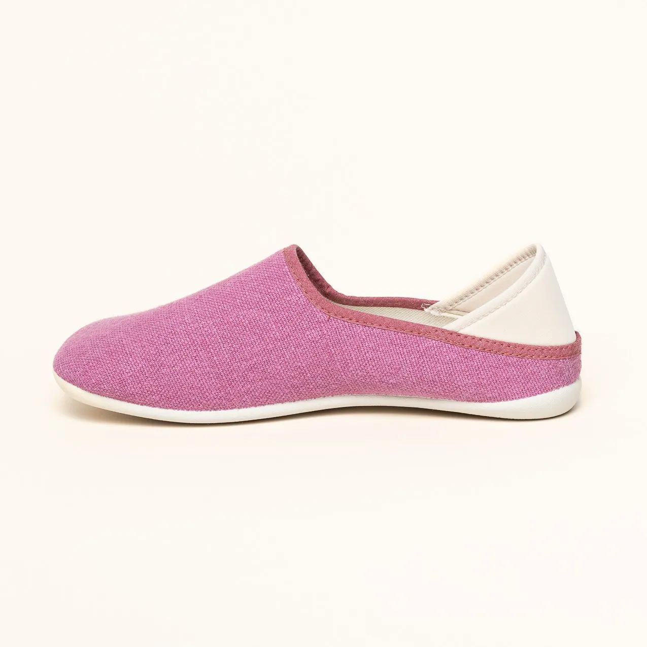 Leinen Slipper pink