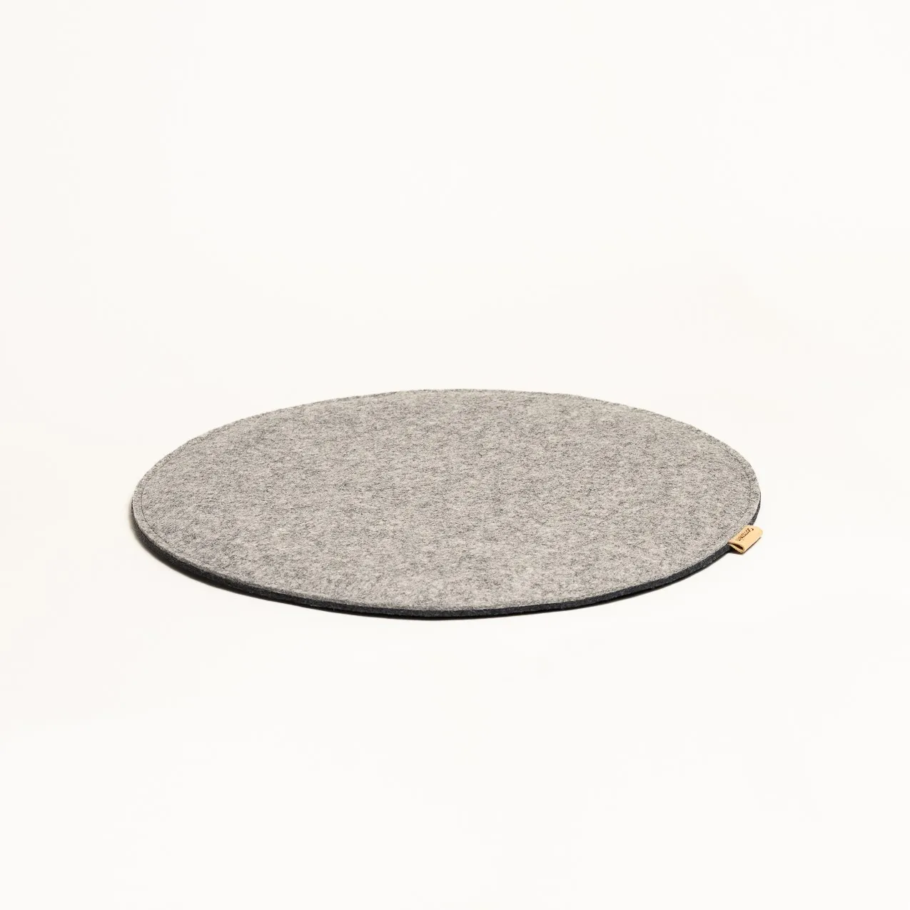 Felt seat cushion round upholstered two-colored