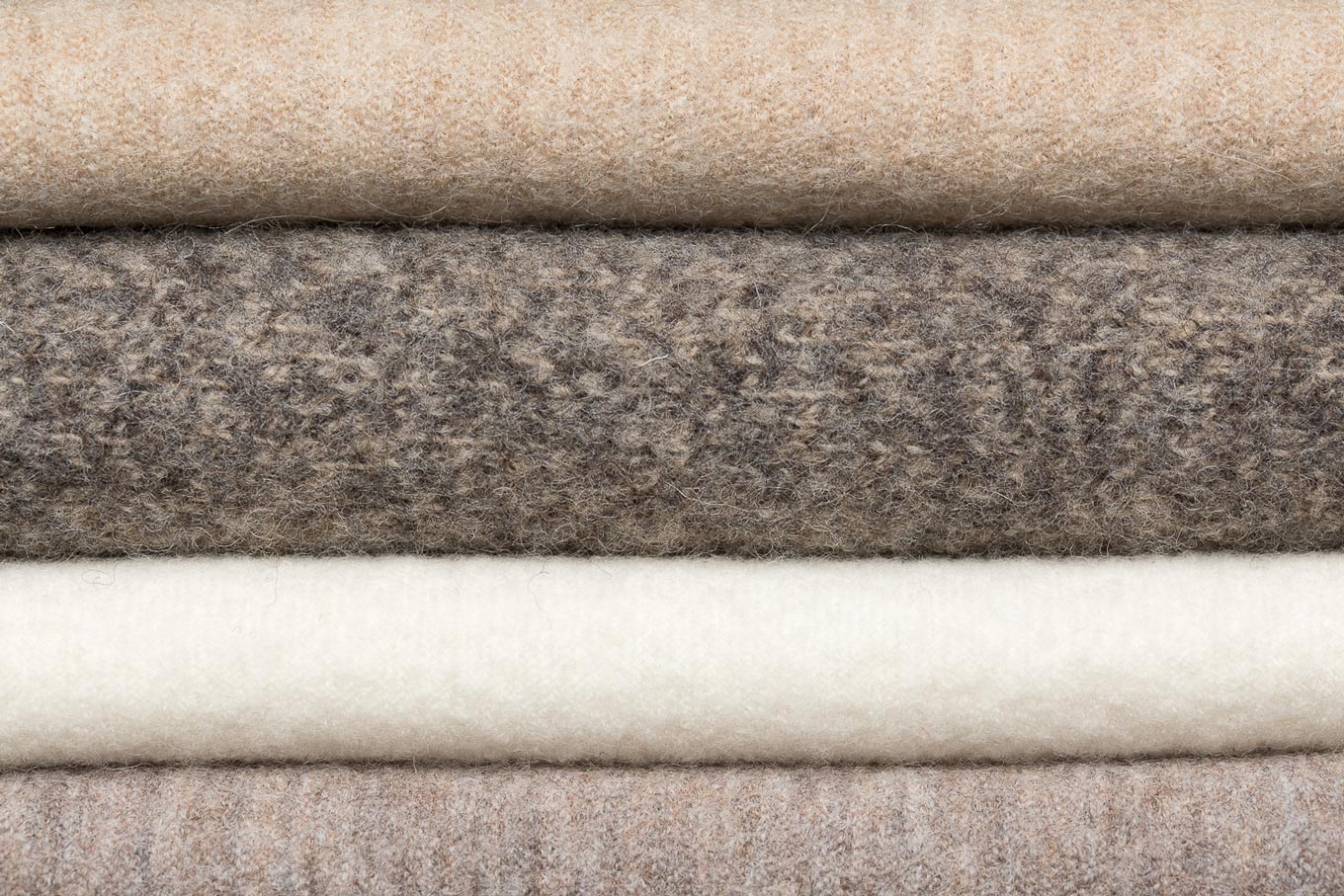 Felted wool fabrics from the tyrolean mountains