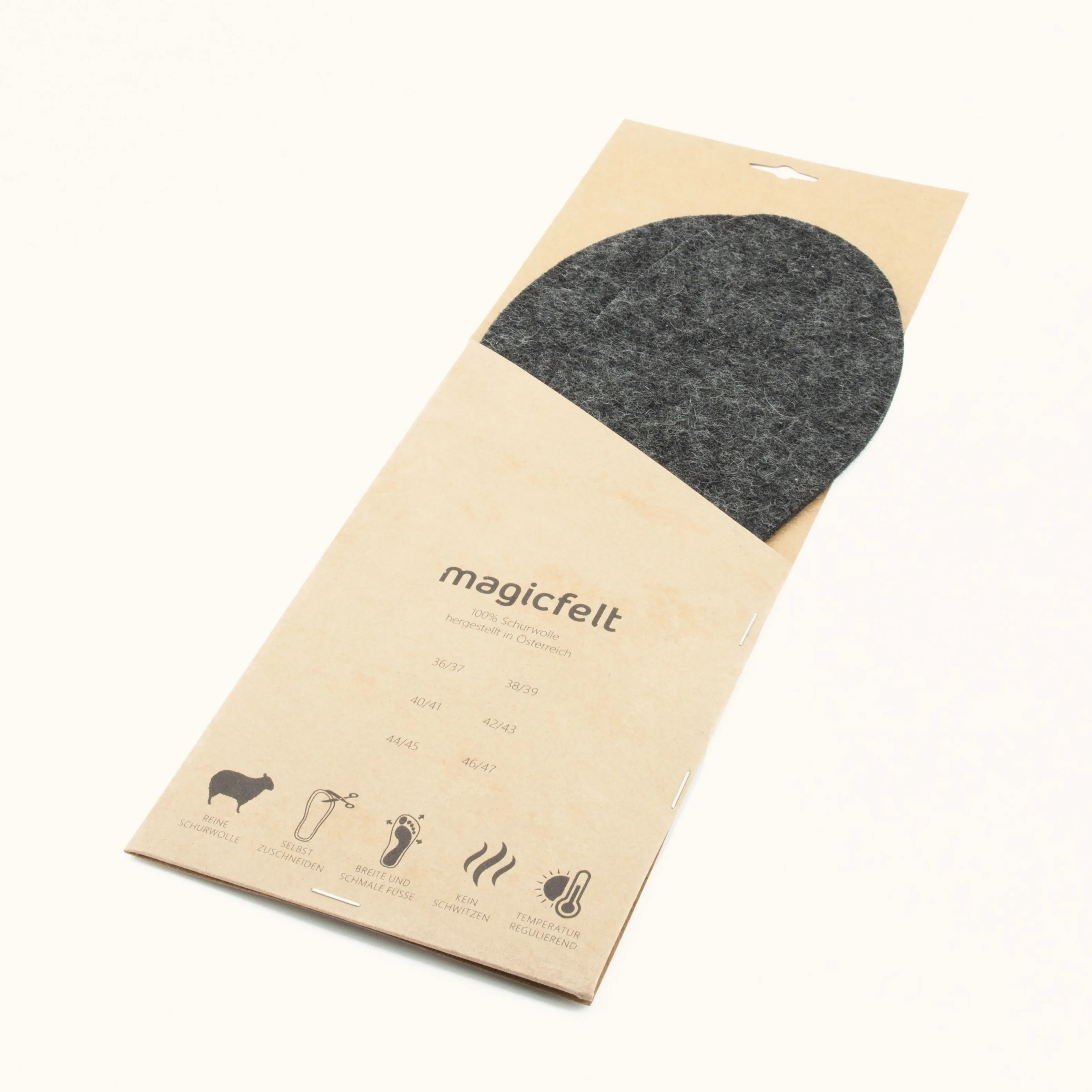 Insole wool felt