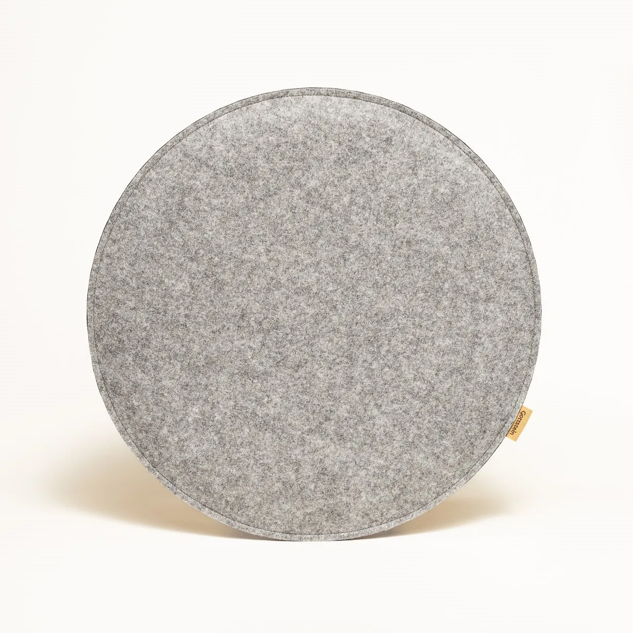 Felt seat cushion round upholstered two-colored