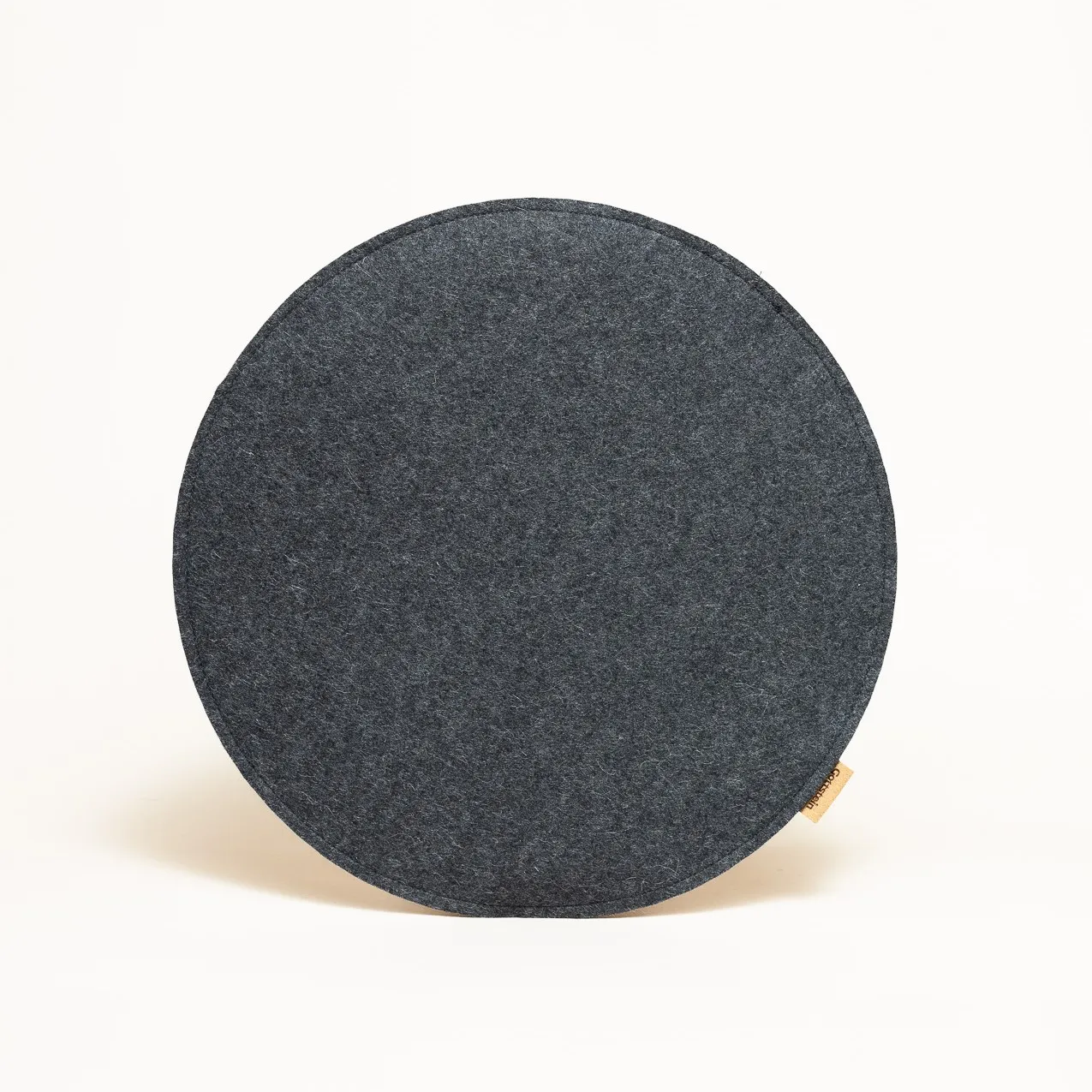 Felt seat cushion round upholstered two-colored