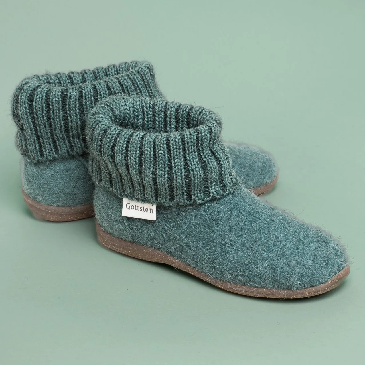 Alpine Boot RU Kinder-Hausschuh oceangreen (1)